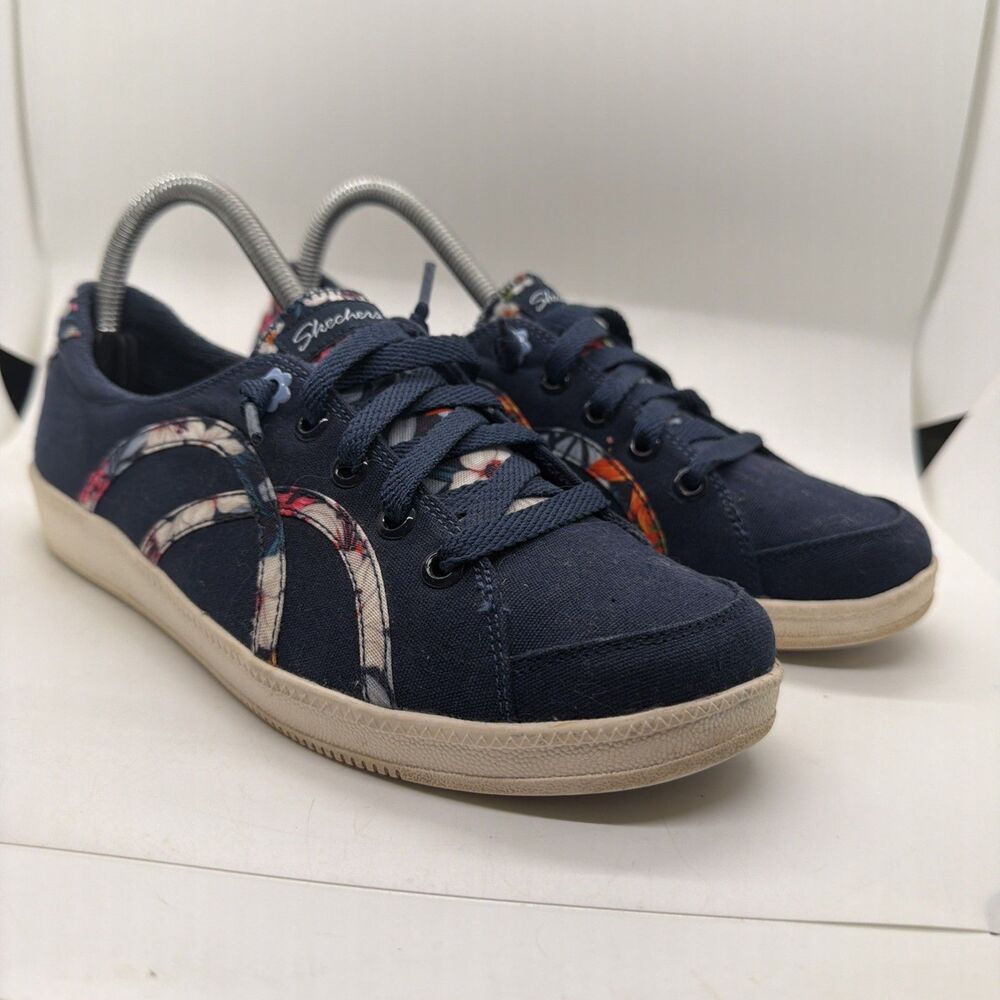 Skechers Womens Madison Ave Navy Sneakers Size 8 Air-Cooled Memory Foam 100039